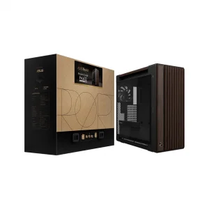 ASUS ProArt PA602 Walnut Wood Edition - Temperli Cam Yan Panel Ceviz Ağacı Ön Panel Mid-Tower e-ATX Bilgisayar Kasası