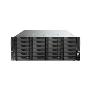 ASUSTOR Lockerstor 24R Pro Gen2 AS7224RDX AMD Ryzen 7 Pro 7745 CPU 16 GB ECC DDR5 RAM 24 Sürücü Yuvalı PCIe 5.0 x8 Genişletme Yuvalı NAS Depolama Ünitesi