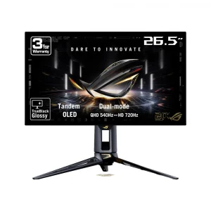ASUS 27" ROG Swift OLED PG27AQWP-G 20. Yıl Özel Seri 540Hz (720Hz 720p) 0.03 ms FreeSync Premium Pro G-Sync HDR 1440p 2K Dual Mode Gaming Monitör