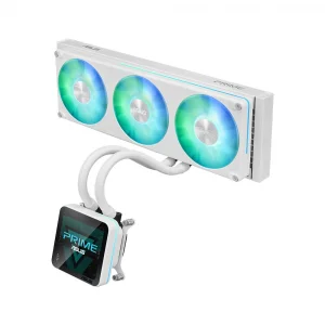 ASUS Prime SLC II 360 ARGB LCD White Intel 1851-1700 ve AMD AM5-AM4 Destekli 360mm Beyaz İşlemci Sıvı Soğutma Sistemi