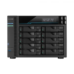 ASUS Lockerstor 10 Pro AS7110T Intel Xeon E-2224 10 Yuvalı 8GB DDR4 ECC(64GB Ram Desteği) M.2 x2, 10GbE x1 2.5 GbE x3 USB 3.2 x2 NAS Ünitesi
