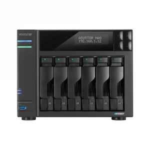 ASUSTOR AS6706T CELERON N5105 QC-8GB RAM-6-diskli Nas Server