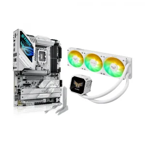 ASUS ROG Strix Z890-A GAMING WIFI Anakart + TUF Gaming LC III 360 ARGB LCD Beyaz Sıvı Soğutma Bundle