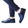 Mens Genuine Leather Navy Daily Shoes