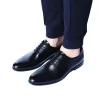 Mens Genuine Leather Black Classic Shoes