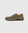 Mens Orthopedic Inner Outer Complete Leather Ultra Comfortable Daily Comfort Shoes 3000-3 Khaki Nubuck