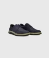 Mens Orthopedic Indoor Outdoor Full Leather Ultra Comfort Daily Comfort Shoes 3000-5 Navy Nubuck