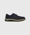 Mens Orthopedic Indoor Outdoor Full Leather Ultra Comfort Daily Comfort Shoes 3000-5 Navy Nubuck