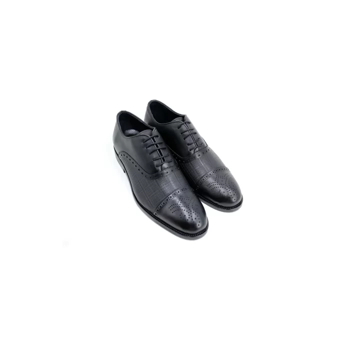 Mens Genuine Leather Classic Shoes 17523-20 Black