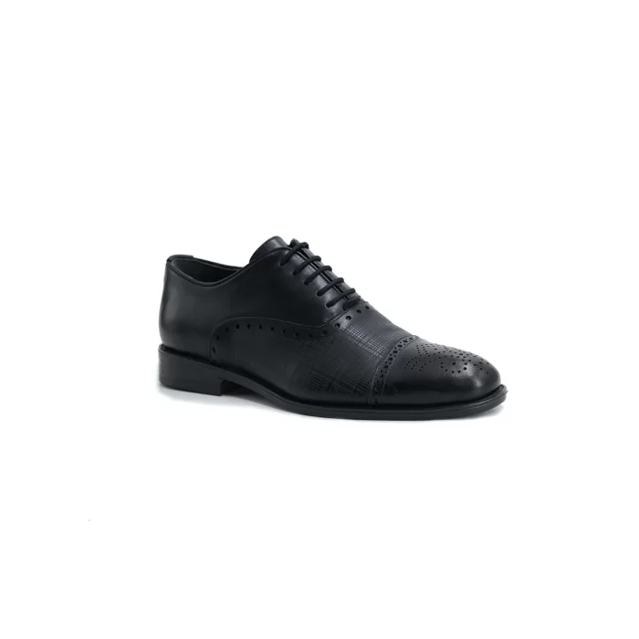 Mens Genuine Leather Classic Shoes 17523-20 Black