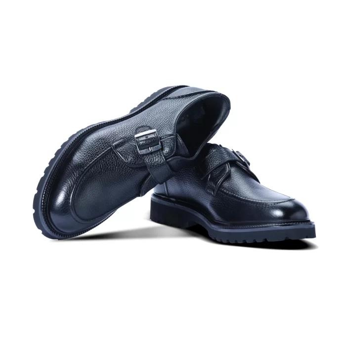 Mens Genuine Leather Black Casual Shoes