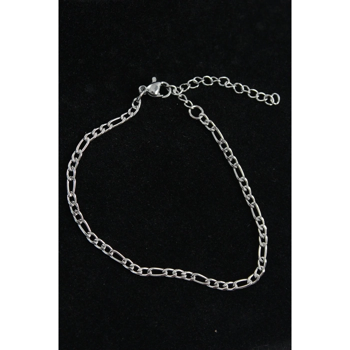 316L Çelik Figaro Model Gümüş Renk Erkek Bileklik
