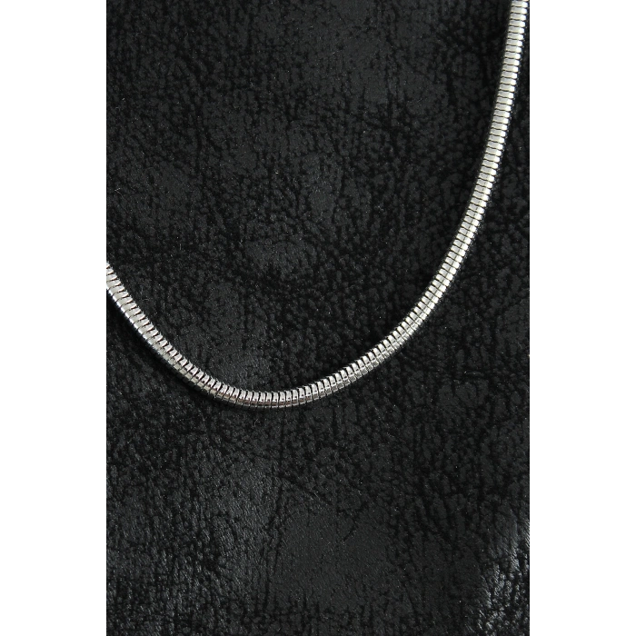 316L Çelik Oval İtalyan Zincir Model Gümüş Renk Erkek Kolye