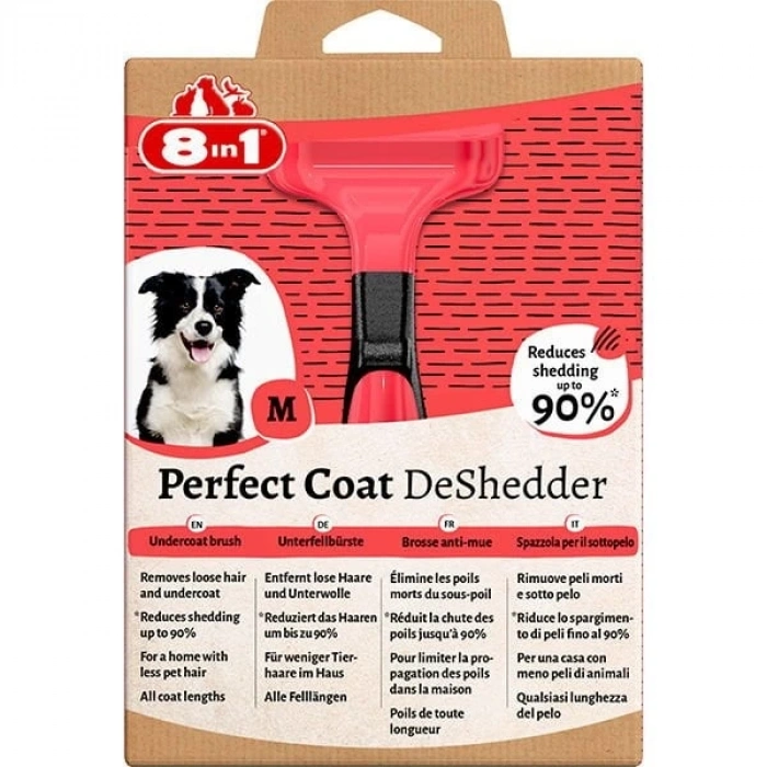8in1 Perfect Coat Köpek Tüy Toplayıcı Tarak Medium