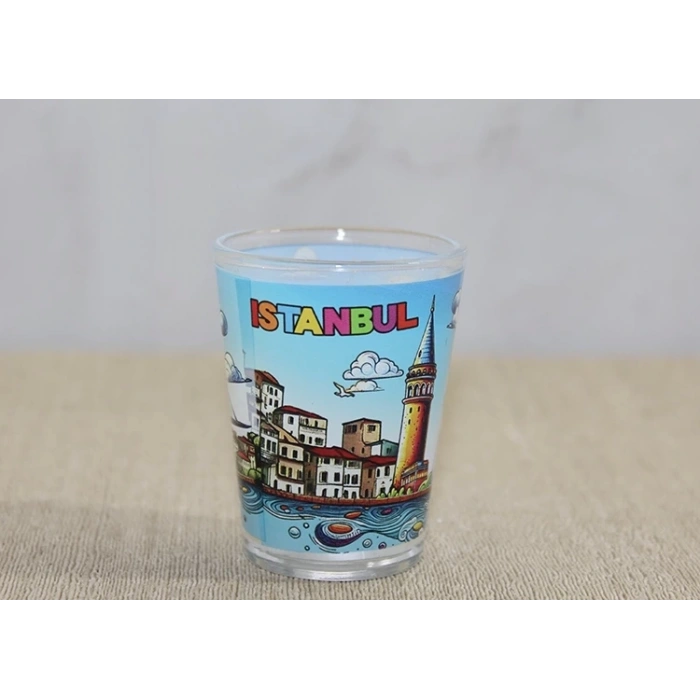 İstanbul Temalı Cam Shot Bardak Alk4358