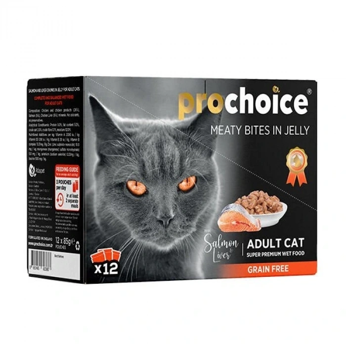 Pro Choice Somon ve Cigerli Family Pack Konserve Kedi Maması 1 Adet 12x85 Gr