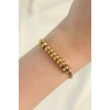 316L Çelik Gold Renk Oval Figürlü Bileklik