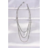 316L Çelik İtalyan Zincir Gümüş Renk Çoklu Kolye