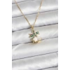 316L Çelik Zincir Gold Renk Chirtsmas Bell Model Yılbaşı Temalı Kadın Kolye