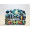 Ahşap İstanbul Temalı Magnet Alk4597