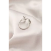 Gümüş Renk Metal Kelebek Model Kadın Yüzük