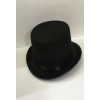 Yetişkinler İçin Siyah Renk Ringmaster Sihirbaz Şapkası Fötr Şapka 15 Cm