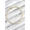 Pirinç Charm Topcuk Model Gold Renk Kadın Bileklik