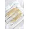 Pirinç Tel Sarma Model Gold Renk Kadın Bileklilk