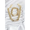 Xuping Gurmet Gold Renk Kolye ve Bileklik Seti
