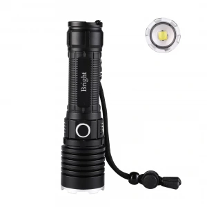 Bright Ght-5761 Xp90 Led 3 Mod Zoomlu Yağmur Suyu Geçirmez Şarjlı El Feneri 26650 Pilli