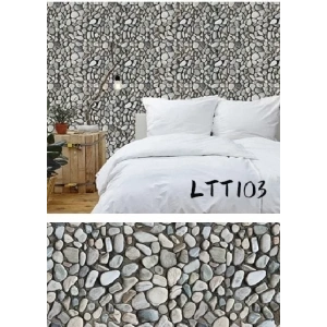 Çakıl Taşı Desenli Yapışkanlı Kaplama Kağıdı Büyük Boy 3 Metre