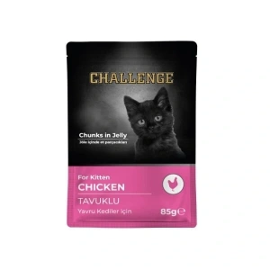 Challenge Tavuklu Pouch Yavru Konserve Kedi Maması 1 Adet 85 Gr