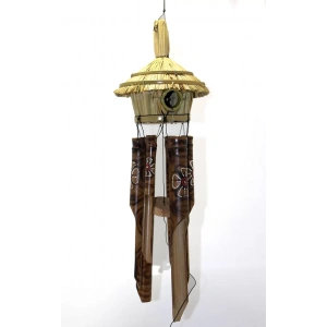 Hasır Kuş Yuvalı Bambu Çan 3dıarta-13