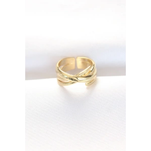 Kalın Gold Renk Ayarlanabilir Yüzük