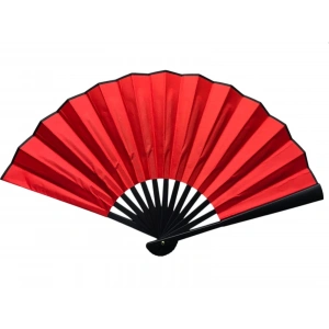 Plastik Kumaş Yelpaze 12li Kırmızı