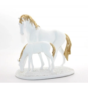 Polyester Yavrulu At Figürü Alk1629