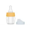 Bambino Biberon Silikon Emzik Mini Cam 30 ml - Turuncu