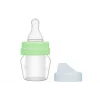 Bambino Biberon Silikon Emzik Mini Cam 30 ml - Yeşil