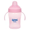 Wee Baby Colorful Akıtmaz Kulplu Bardak 240 ml - Pembe
