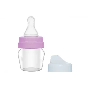 Bambino Biberon Silikon Emzik Mini Cam 30 ml - Pembe