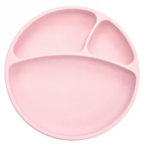 OiOi Porsiyon Vakum Tabanlı Silikon Tabak  - Pinky Pink