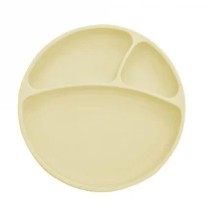 OiOi Porsiyon Vakum Tabanlı Silikon Tabak - Sarı