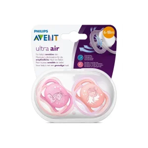 Philips Avent Ultra Air 2li Desenli Emzik 6-18 Ay - Kız