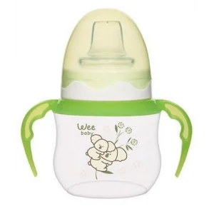 Wee Baby Akıtmaz Kulplu PP Bardak 125 ml - Yeşil