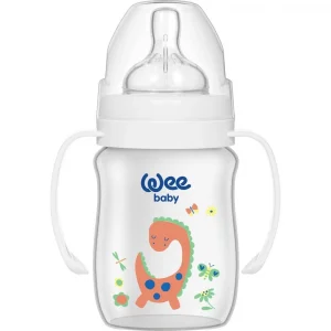 Wee Baby Kulplu PP Biberon 150 ML - Beyaz