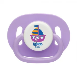 Wee Baby Silikon Desenli Yuvarlak Uç Emzik No:1 0-6 Ay