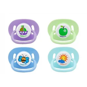 Wee Baby Silikon Desenli Yuvarlak Uç Emzik No:3 18+ Ay