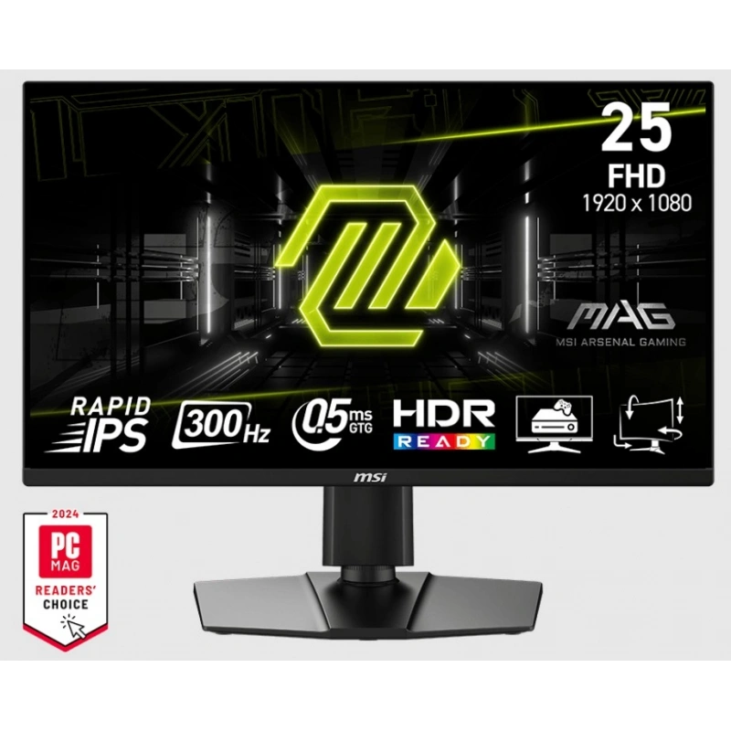 24.5 MSI MAG 255PXF 0.5MS 300HZ GTG FHD FLAT IPS
