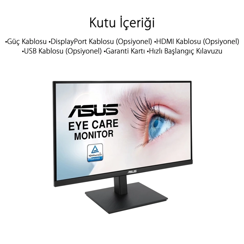 27 ASUS VA27AQSB QHD IPS 1MS 75HZ HDMI DP