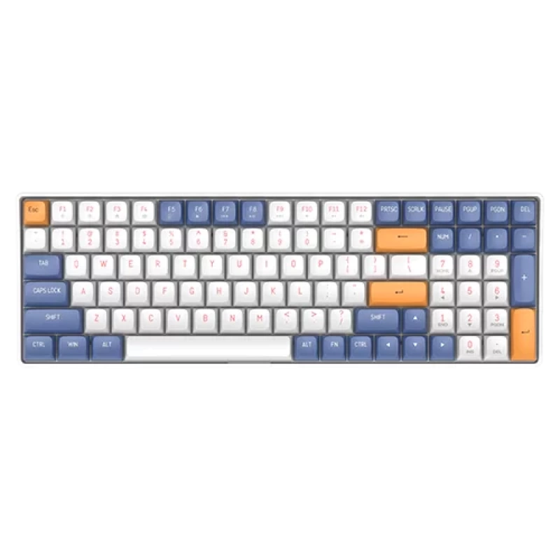 Aigo A100 Starry Blue Yellow Switch İngilizce Kablolu/Kablosuz Mekanik Klavye